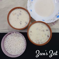 Ground Rice and Sago Kheer A picture of Ground Rice and Sago Kheer.