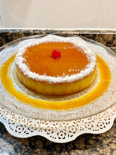 Una foto de Quesillo de leche condensada y coco
