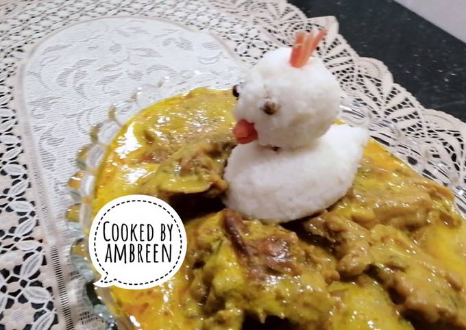 Kadhi Pakora With White Rice Recipe 😋 Recipe by Ambreen Mehmood - Cookpad