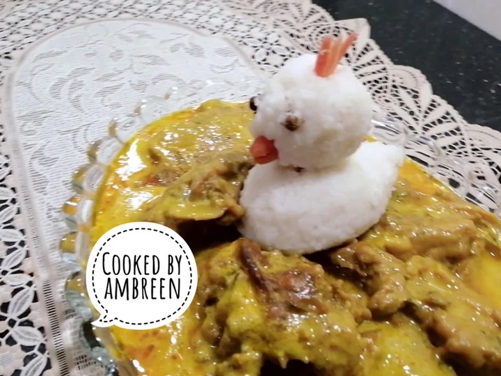 Easy Way Make Kadhi Pakora With White Rice Recipe 😋 which So Delicious