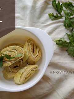 Foto resep Chicken egg roll part 1 Snack MPASI 12month