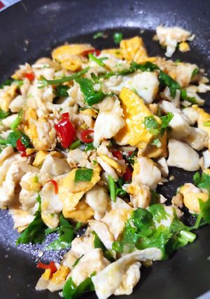 รูปของ ไข่คั่วพริกสด By SanD