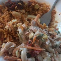 A picture of Jollof Rice.
