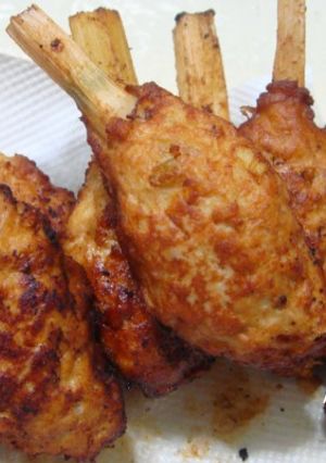 A picture of Sugarcane Chicken Drumstick Rolls.