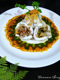 स्टफ्ड दही वड़ा (stuffed dahi vada recipe in Hindi) रेसिपी मुख्य फोटो