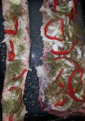Una foto de Vacío y tira de asado al horno