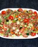Ensalada de porotos hallados