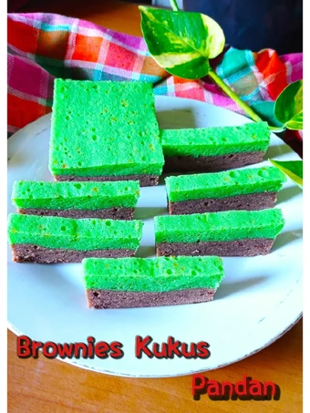 Langkah Gampang Membikin Resep Brownies Kukus Pandan aLa Amanda yang  Bikin Ketagihan Anti Ribet, Bikin Ngiler