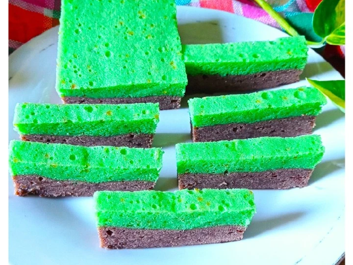 Langkah Gampang Membikin Resep Brownies Kukus Pandan aLa Amanda yang  Bikin Ketagihan Anti Ribet, Bikin Ngiler