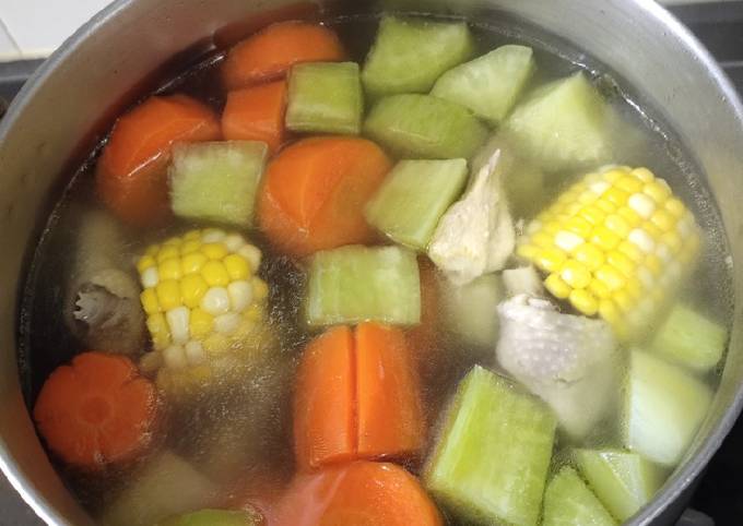 Recipe of Super Quick Homemade Long Corn Soup for Cold Weather