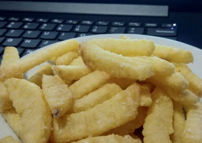 Anti Ribet, Memasak Kentang goreng crispy Untuk Pemula