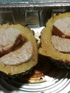 A picture of Grilled Swineapple (pork & pineapple).