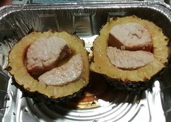 Popular Recipe Grilled Swineapple pork  pineapple Savory Delicious