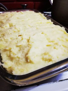 Una foto de Pastel de papas con carne de soya