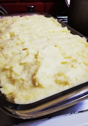 Una foto de Pastel de papas con carne de soya