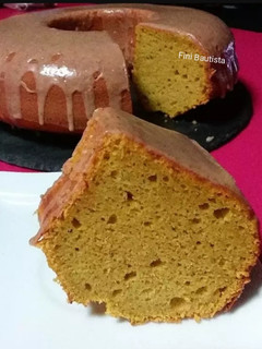 Una foto de Bizcocho de calabaza asada