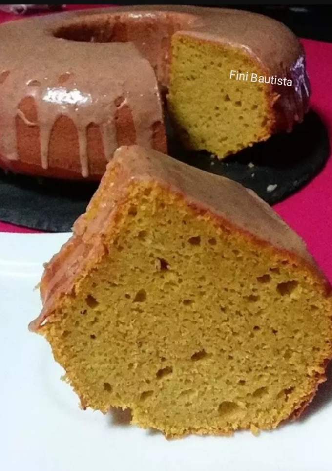 Una foto de Bizcocho de calabaza asada