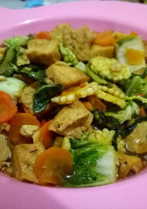 Foto resep Capcay tahu saus tiram
