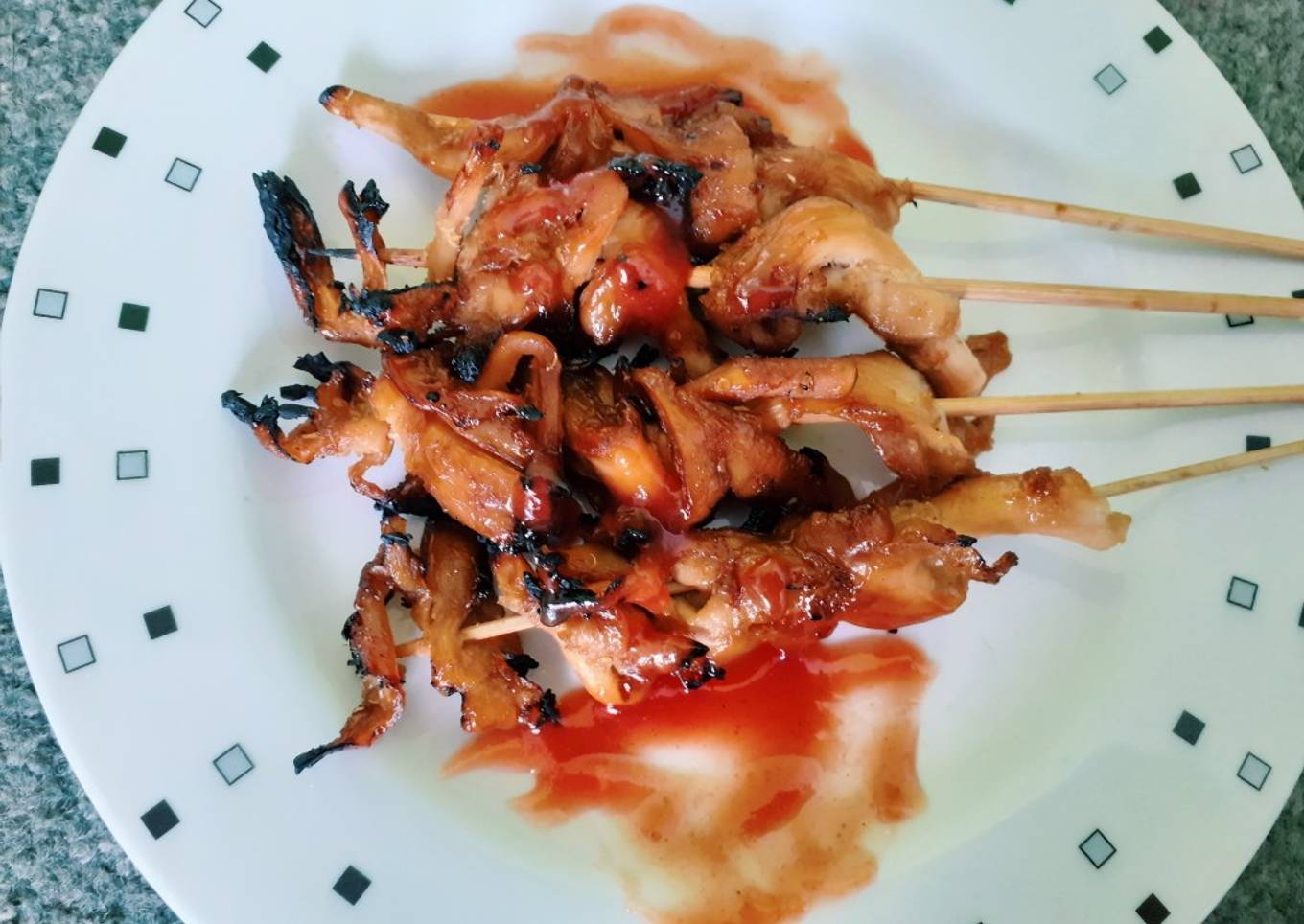 Sate Jamur Saus Madu