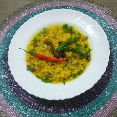A picture of Urad daal simple cooking.
