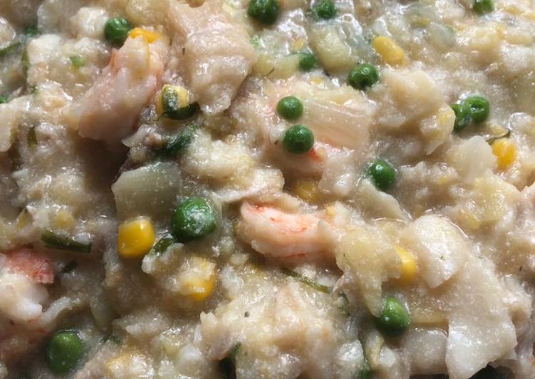 Steps to Prepare Homemade Four Fish Chowder