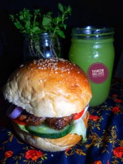 Beef burger ainihin hoton girkin