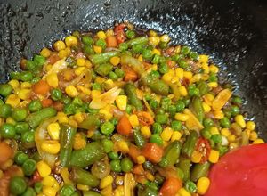 Foto resep Tumis Buncis+wortel+jagung+kacang polong
