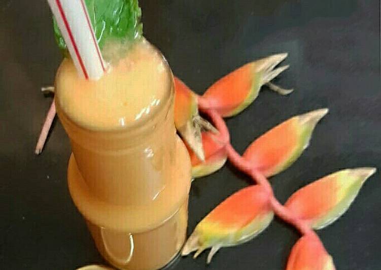 Step-by-Step Guide to Prepare Homemade Papaya smoothie