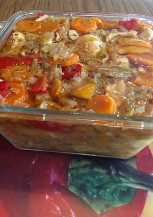 Una foto de Pollo en escabeche