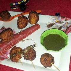 A picture of Carrot lollipops.