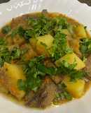 Яловича печінка з овочами тушкована в мультиварці😋