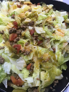 A picture of Cabbage Roll skillet Dinner.