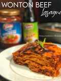 Wonton Beef Lasagna