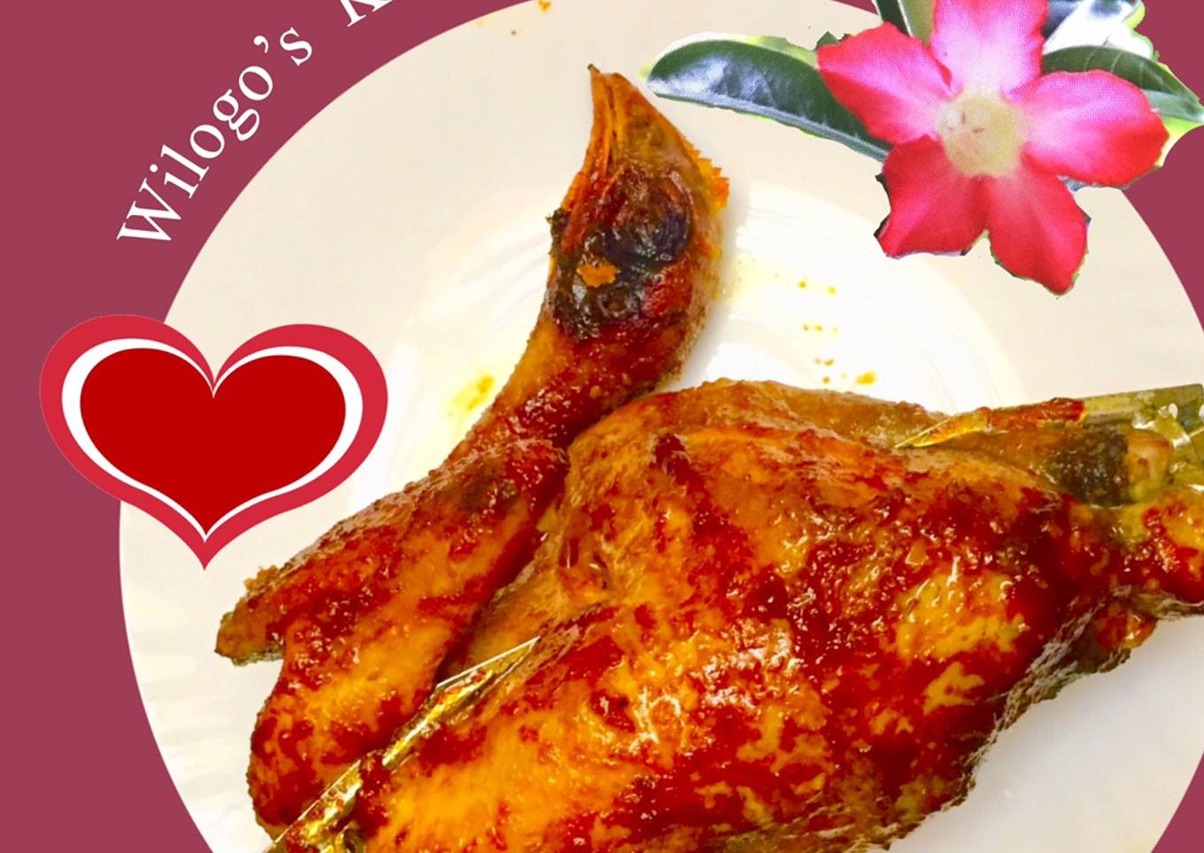 Ayam ingkung panggang oven