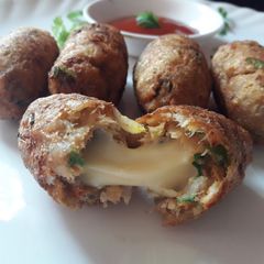 A picture of Banana cheese nuggets.