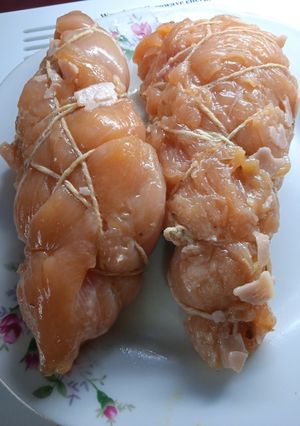 Una foto de Supremas Rellenas de jamón, queso y aceitunas.🐥🐥🐥