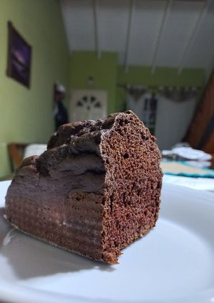 Una foto de Budín de avena y cacao