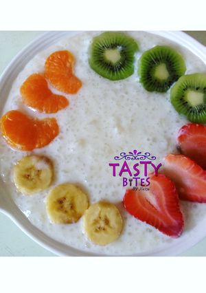 A picture of Tapioca pudding.