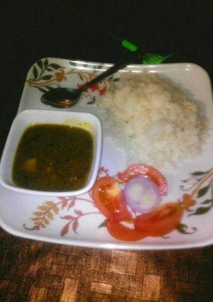 A picture of Matar aloo (Nimona).