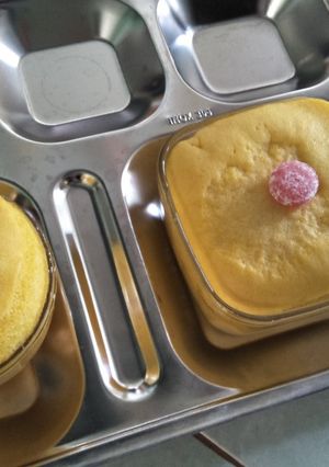 Hình của món Bánh bông lan hấp.