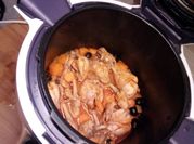 A picture of carrot chicken stew