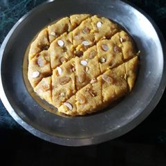 A picture of Bengal gram daal(chana daal) Barfi.