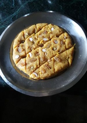 A picture of Bengal gram daal(chana daal) Barfi.