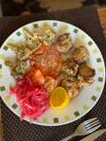 Albóndigas de atún (al natural), berenjena y cebolla blanca Aptas Fase2