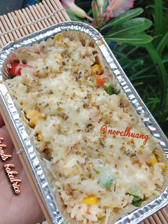 Foto resep Thousand island baked rice (nasi panggang thousand islands)