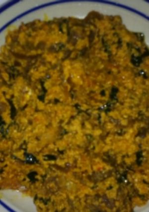 A picture of Egusi soup.