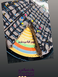 عکسی از دستور چیز کیک شکلاتی
