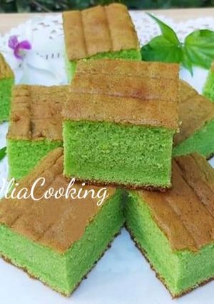Foto resep PANDAN SPONGE CAKE SIMPLE & LEMBUT