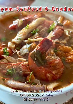 Gambar Tom yum Seafood & Cendawan