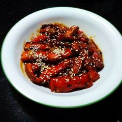 A picture of Honey chilli potato.
